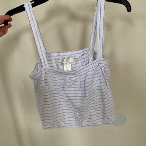 5/$20 💥 Crop top tank striped white large